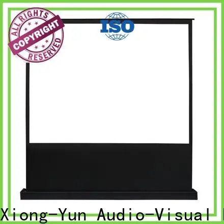 white pull up projector screen factory for indoors 1