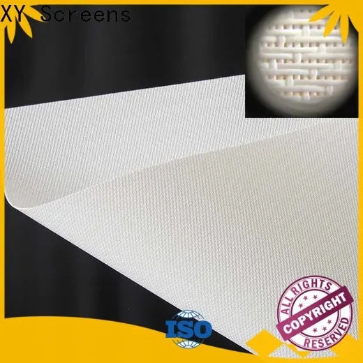 XY Screens transparent acoustic projector screen customized for motorized projection screen 1