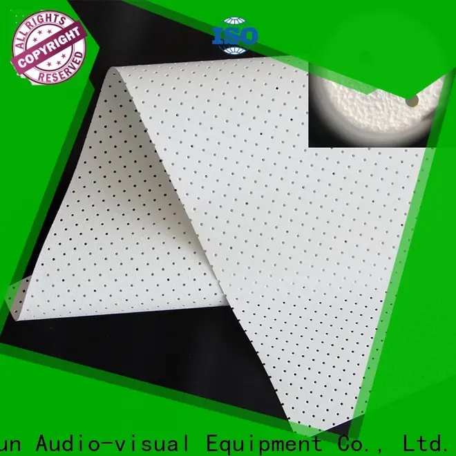 XY Screens acoustically acoustically transparent screen fabric customized for fixed frame projection screen 1