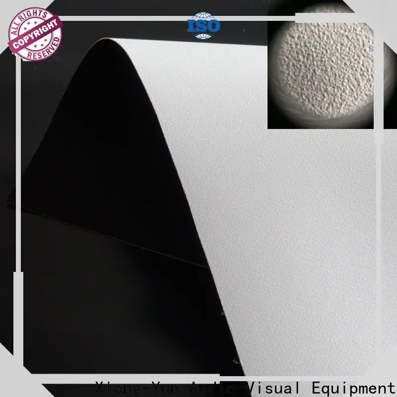 XY Screens professional front and rear fabric design for projector screen 1