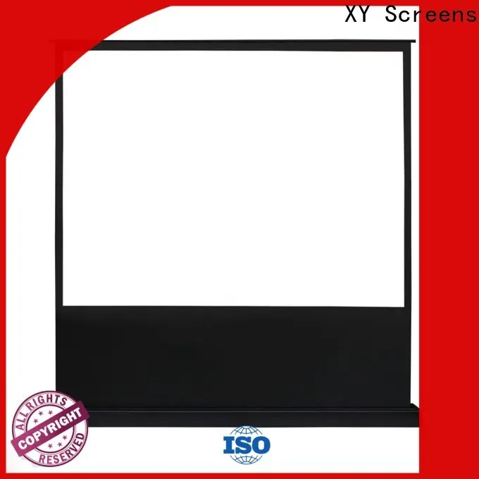 white pull up projector screen design for home 1