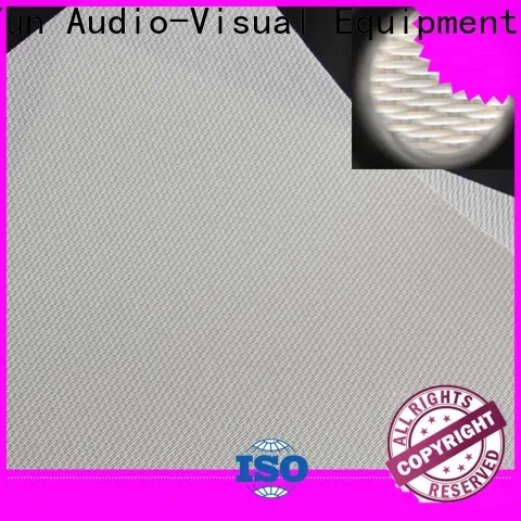 XY Screens perforating acoustic absorbing fabric directly sale for motorized projection screen 1