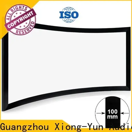 thin curved projector screen diy manufacturer for theater 1