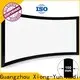 thin curved projector screen diy manufacturer for theater 1
