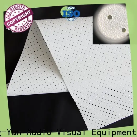 XY Screens acoustically acoustic absorbing fabric series for fixed frame projection screen 1