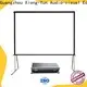 XY Screens outdoor pull down projector screen personalized for square1 1