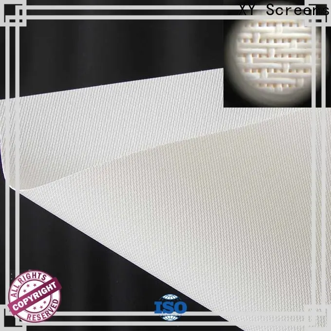 XY Screens acoustic projector screen customized for motorized projection screen 1