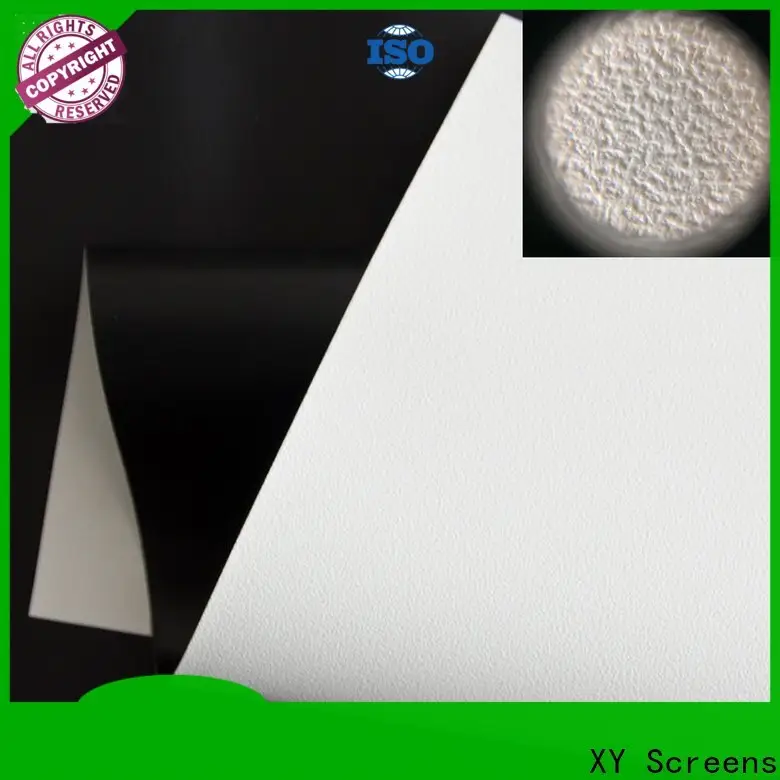 XY Screens front and rear fabric design for motorized projection screen3 1