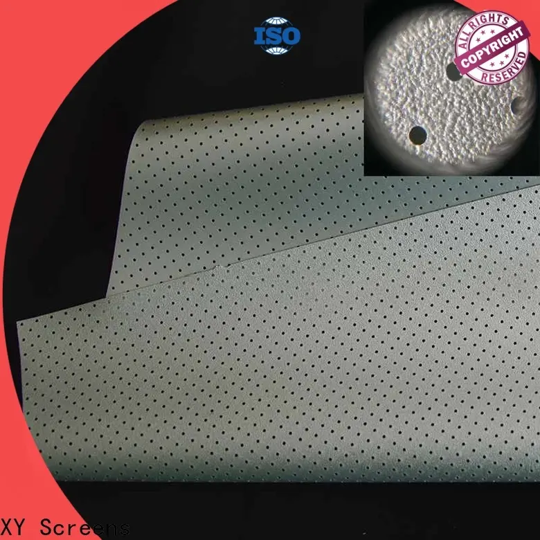 perforating acoustic screen material series for thin frame projector screen 1
