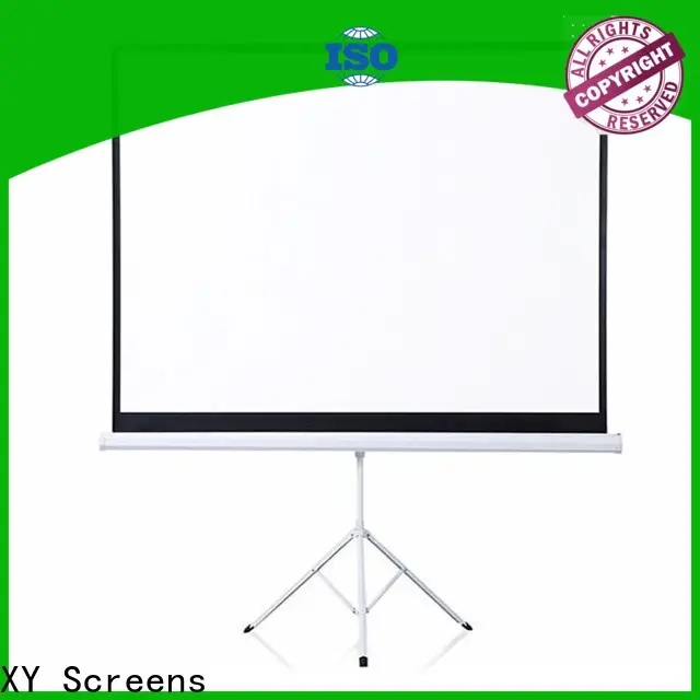 XY Screens tripod projector screen personalized for meeting 1