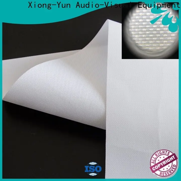XY Screens transparent rear projection fabric with good price for thin frame projector screen 1
