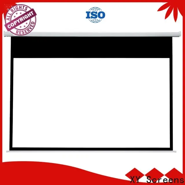 XY Screens retractable Motorized Projection Screen factory price for indoors 1
