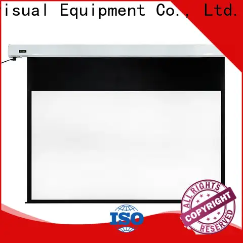 curved Motorized Projection Screen wholesale for indoors 1