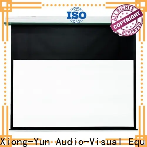 XY Screens coated fixed projector screen design for living room 1