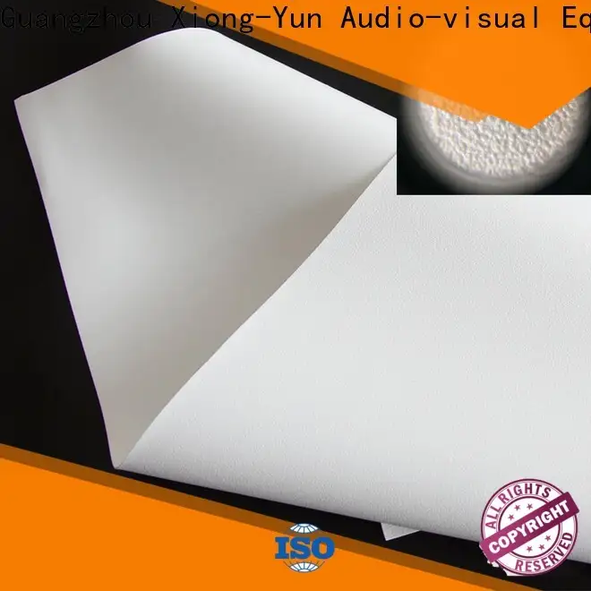 XY Screens professional front and rear fabric inquire now for fixed frame projection screen 1