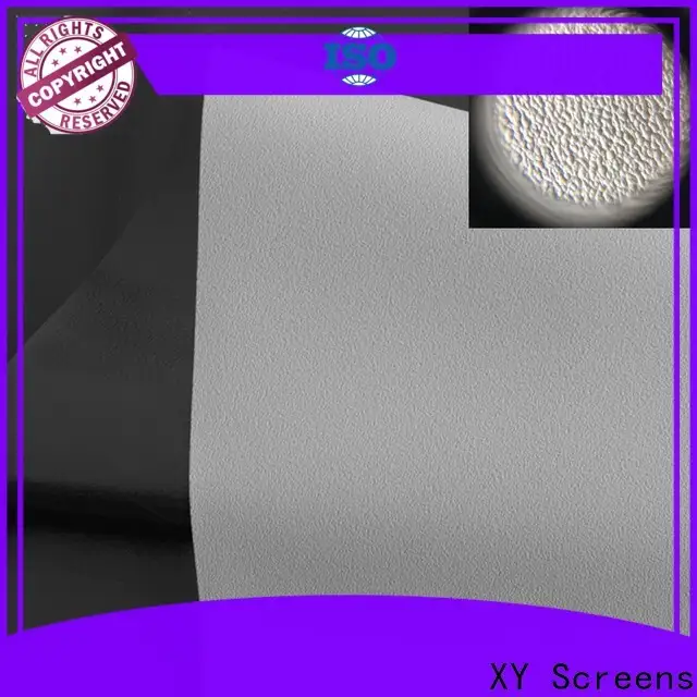 XY Screens standard front and rear fabric design for fixed frame projection screen 1
