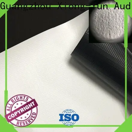 XY Screens standard front and rear fabric factory for fixed frame projection screen 1
