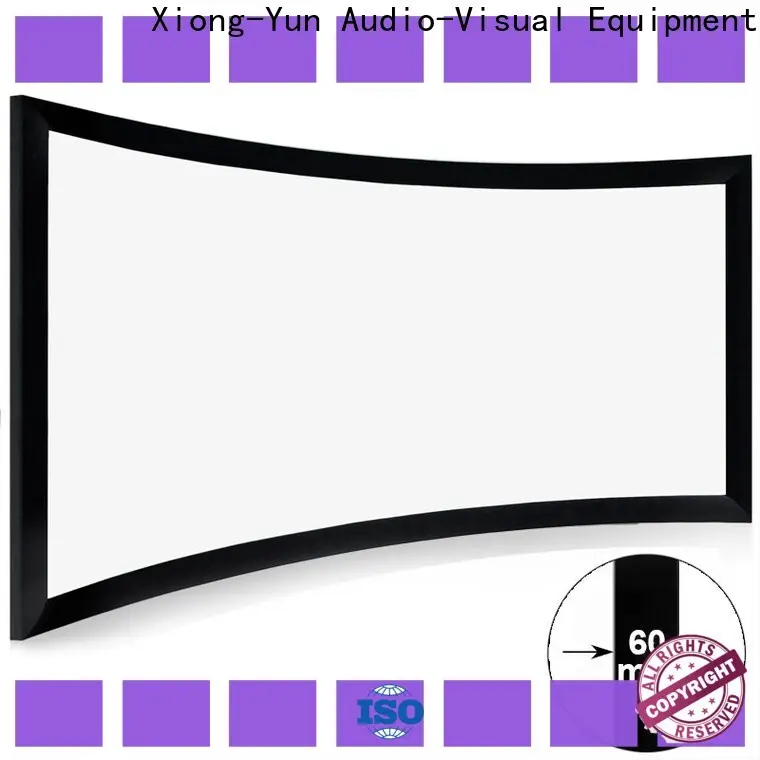 XY Screens curved projector screen factory price for household 1