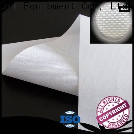 transparent rear projection fabric with good price for fixed frame projection screen 1