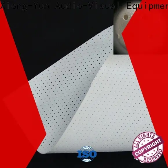 perforating acoustically transparent screen fabric series for motorized projection screen 1