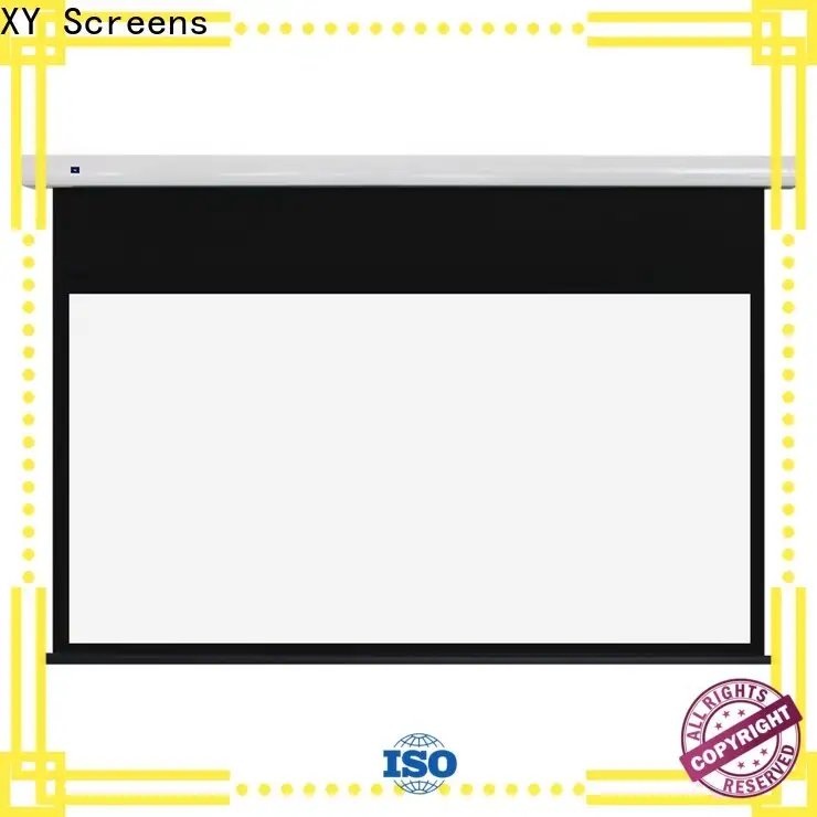 XY Screens Motorized Projection Screen personalized for theater 1