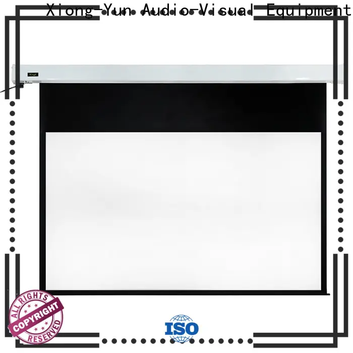 XY Screens curved Motorized Projection Screen factory price for indoors 1
