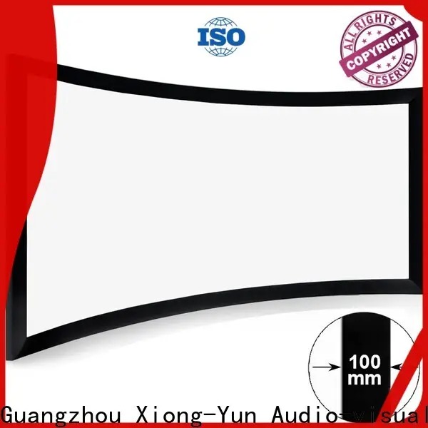 XY Screens slim curved projector screen diy series for rooms 1