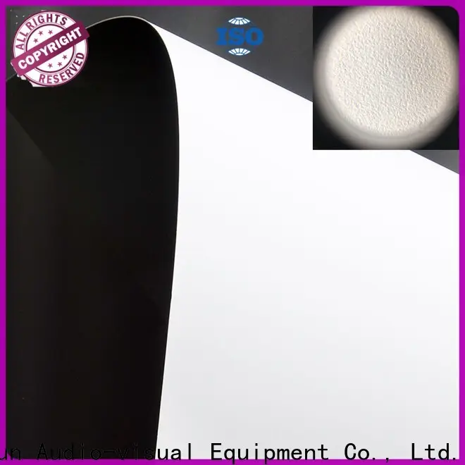 XY Screens front and rear fabric design for fixed frame projection screen3 1