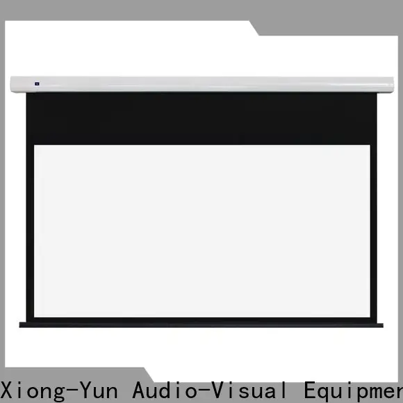 XY Screens manual tab tension screen personalized for living room 1