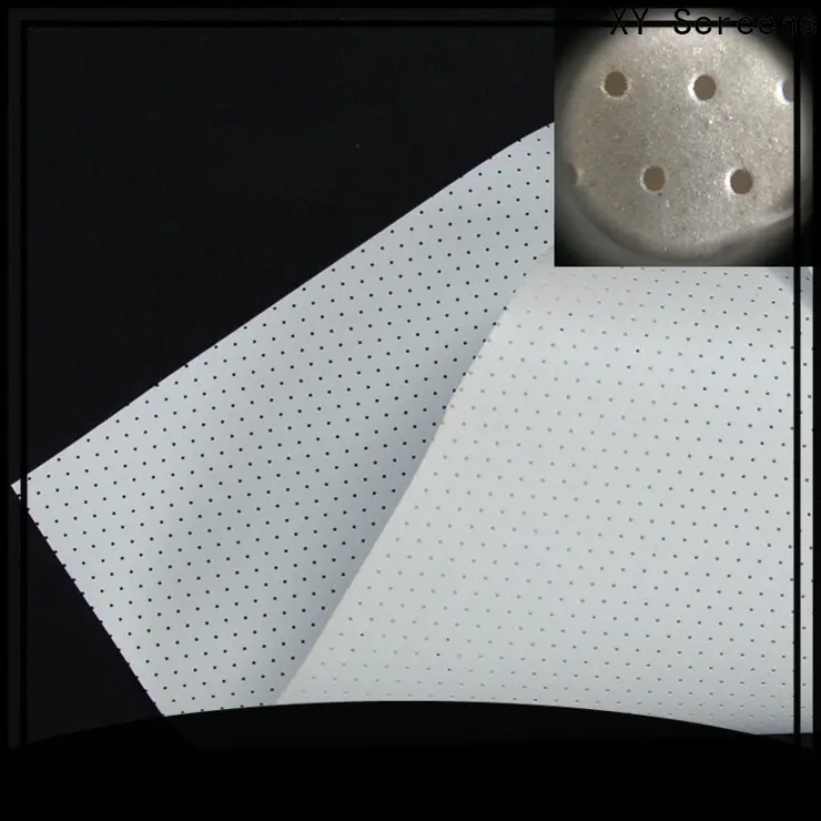 metallic acoustic screen material customized for fixed frame projection screen 1