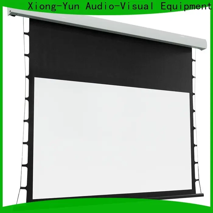 XY Screens rising tensioned projector screen personalized for indoors 1