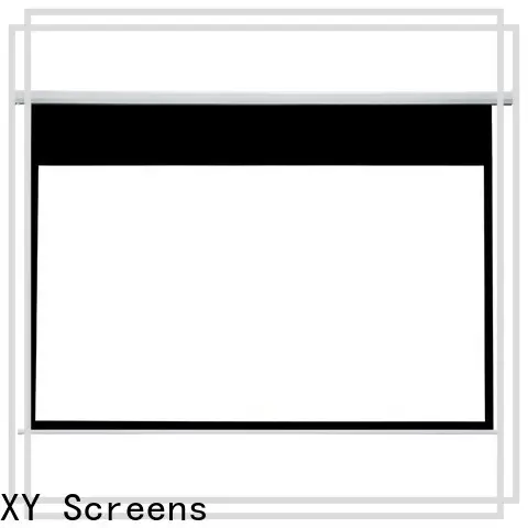 XY Screens retractable motorized projector screen personalized for theater 1