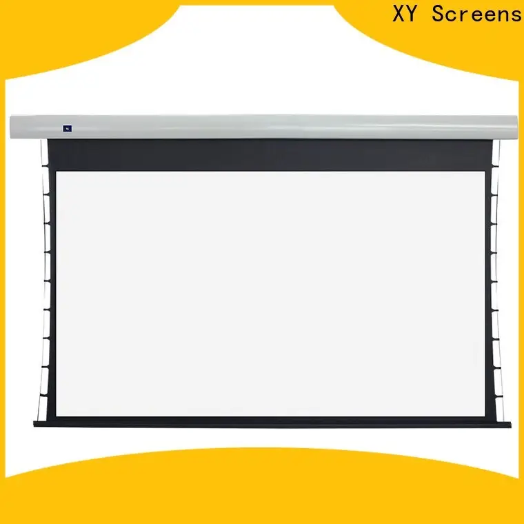 manual tab tensioned projector screen supplier for living room 1