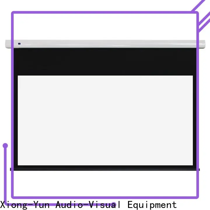 XY Screens motorised projector screen personalized for theater 1
