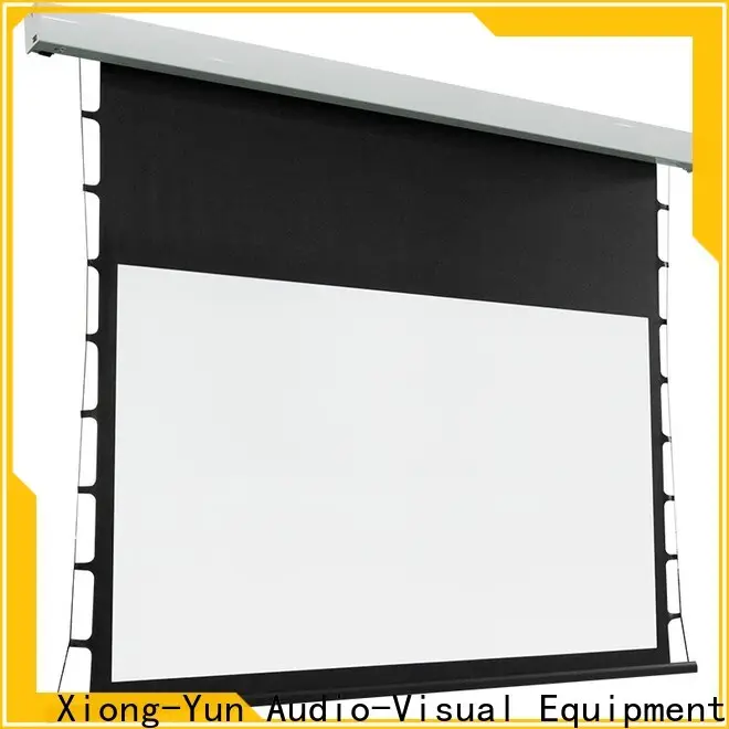 XY Screens tab tensioned projector screen personalized for household2 1