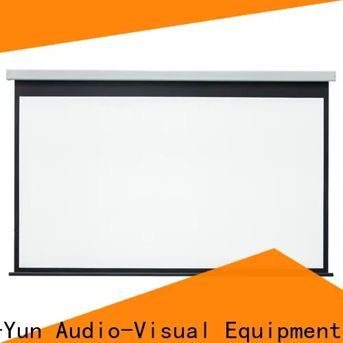 XY Screens retractable motorized screens personalized for theater 1