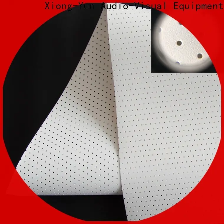 metallic acoustically transparent screen material manufacturer for motorized projection screen 1