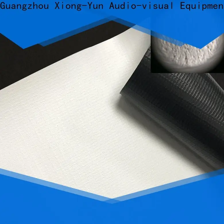 XY Screens standard front and rear fabric design for motorized projection screen 1