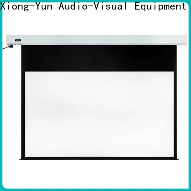 curved Motorized Projection Screen factory price for theater 1