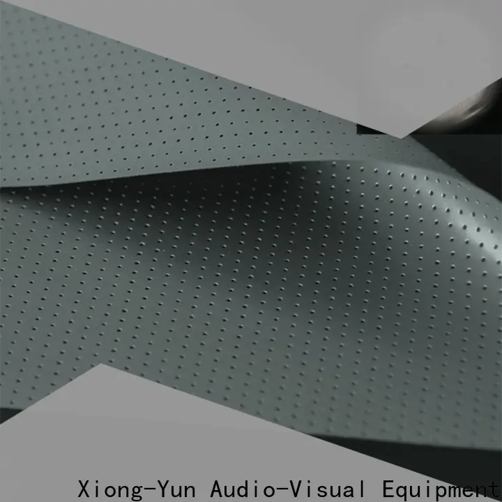 XY Screens perforating acoustic screen material series for thin frame projector screen 1