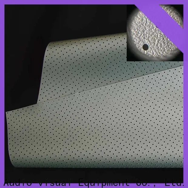 XY Screens perforating acoustic absorbing fabric from China for fixed frame projection screen 1