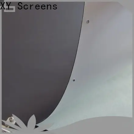 XY Screens hard screen front and rear fabric with good price for motorized projection screen 1