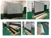 XY Screens electric pull up projector screen design for household 9