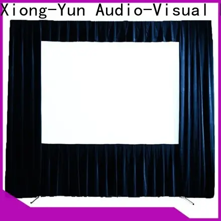 XY Screens outdoor pull down projector screen personalized 1