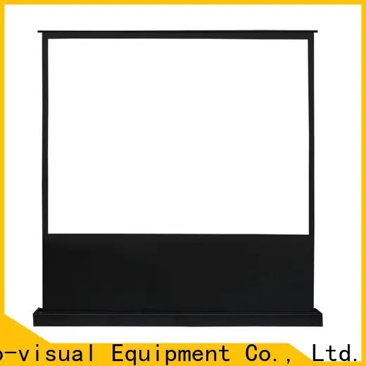white pull up projector screen factory for household 1