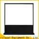 white pull up projector screen factory for household 1