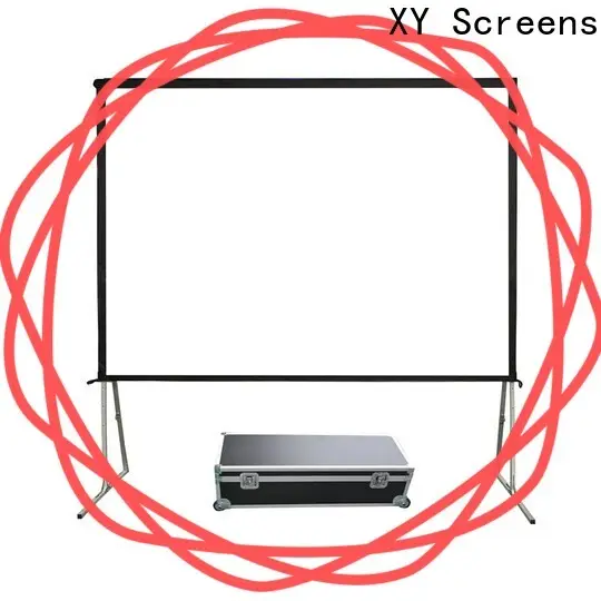 XY Screens curved outdoor pull down projector screen factory price 1