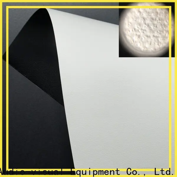 XY Screens front and rear fabric design for motorized projection screen4 1