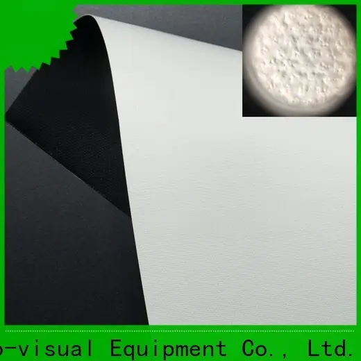 XY Screens flexible front and rear fabric design for thin frame projector screen 1