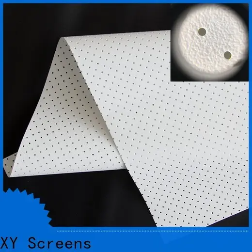 XY Screens metallic acoustically transparent screen material manufacturer for projector screen 1